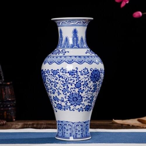 Chinese blue and white porcelain antique Hand maded ceramic vases