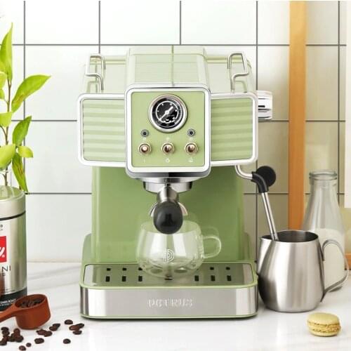 Italian Espresso Coffee Machine Coffee Maker 15Bar with Milk Frother Wand for Espresso Cappuccino Latte and Mocha