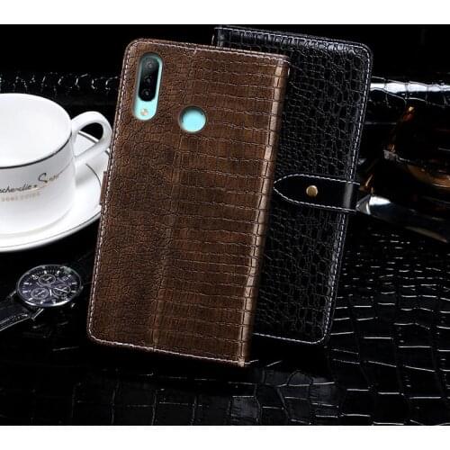 Leather Case For Homtom P30 Pro 6.41" Case Crocodile Pattern Flip Cover Skin Wallet Homtom P30 Pro 2019 Phone Shell Fundas Etui