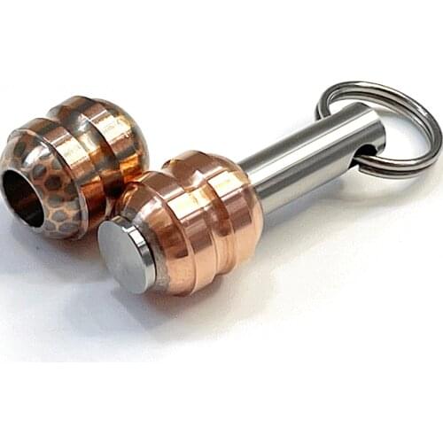 Round Superconducting New Material EDC Tail Rope Knife Pendant Necklace Pendant Zipper Flashlight DIY Key Pendant