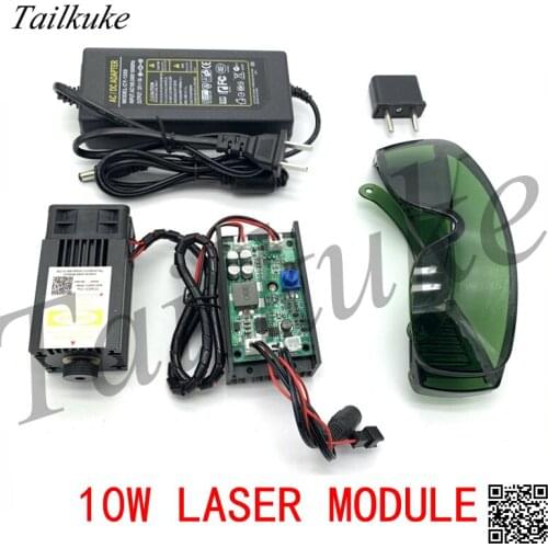 12v High Power Laser Module 10W 450nm Laser Tube Blue Violet Laser Engraving Machine Accessories 10000mw