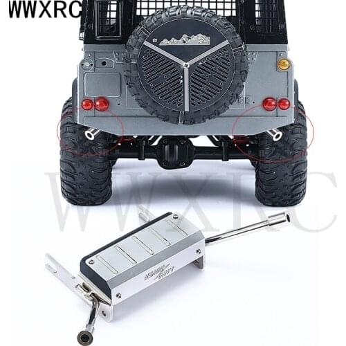Metal Exhaust Pipe Simulation Fuel Tank Exhaust Pipe for MN Defender D90 Upgrade Modified Accessories