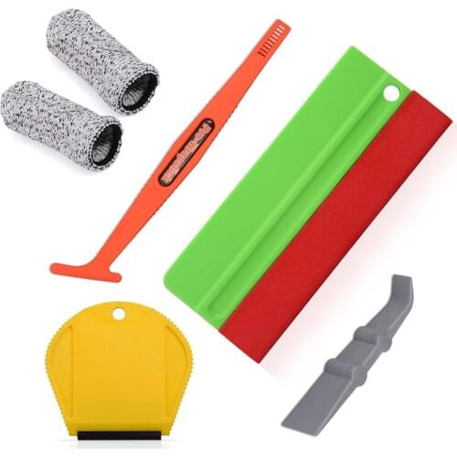 FOSHIO Window Tint Film Install Tool Kit Vinyl Wrapping Magnet squeegee razor Scraper Vinyl car Wrap work finger sleeve cover