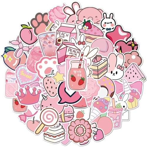 New Arrival 50 PCS/lot Self-adhesive Pink Cat Paw Flowers DIY Scrapbooking Stickers Cute Glitter Mobile Phone Stationery Sticker