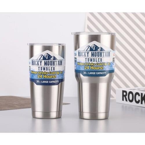 Stainless Steel Outdoor Travel Mugs Tumbler Camping Drinking Coffee Tea Beer Pint Glasses Cups Mugs Meta