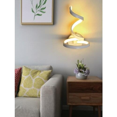 Nordice nordic decoration home bedroom light glass ball living room aisle bedside lampara pared espelho wall lamp