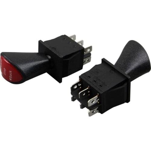 Forward-Stop-Back DPDT 6Pin Latching Slide Rocker Switch KCD4-604-6P H8WE