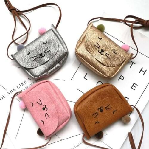 Hot Women Cute Cat Handbag Mini Sweet Girls Messenger Bags 2021 Fashion Casual Leather Shoulder Bag bolsa