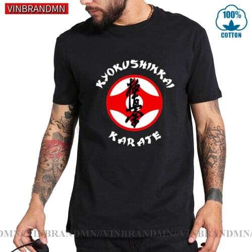 Vinbrandmn Japanese Martial Arts Kyokushin Karate T shirt men KyokushinKai Karate T-shirt Kung Fu Karate Kids Baseball tee shirt