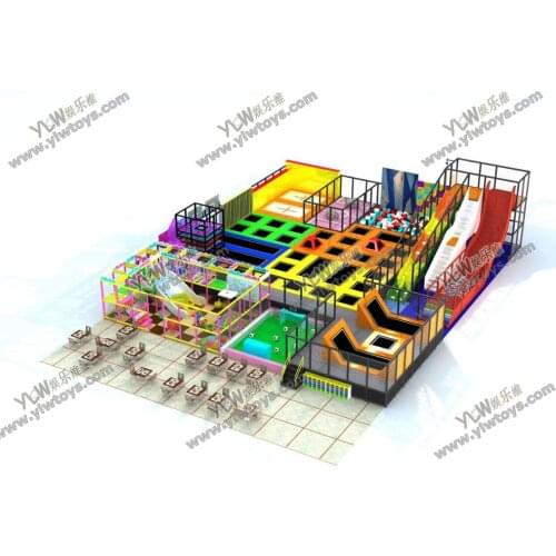 YLW Customize jumping trampoline Indoor Ninja park Gymnastic training equipment,Popular entertainment Sport Games YLW-BT20200532