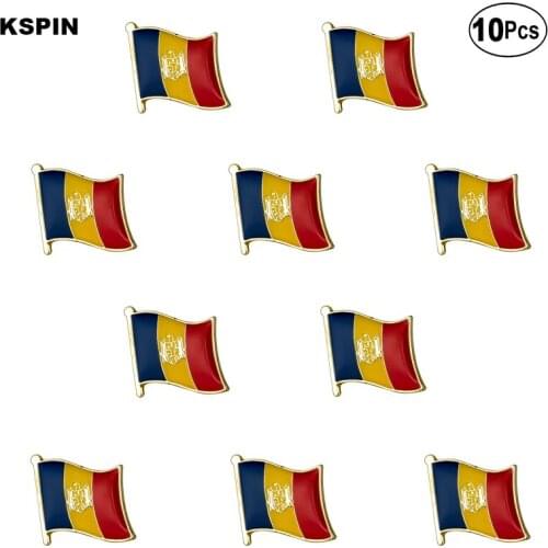 Moldova Flag Lapel Pin Flag badge Brooch Pins Badges 10Pcs a Lot