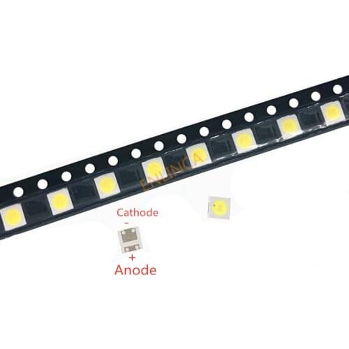 100pcs SMD LED TV Backlight Televisa Cold White 1W 3V 100lm 3535 3537 Cool White Backlit LCD Backlight for TV Repair Application