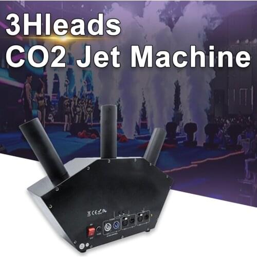 3 Heads CO2 Connon Waterproof Control Board DMX Special Effects Cryo Co2 Jet Fog Machine For DJ Stage Party