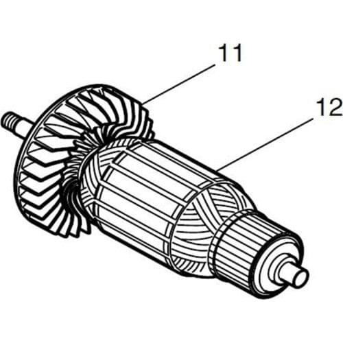 AC220-240V MAKITA 518724-9 Rotor Motor Armature for MT903 MT902 MT901 MT900 M907 Rotor