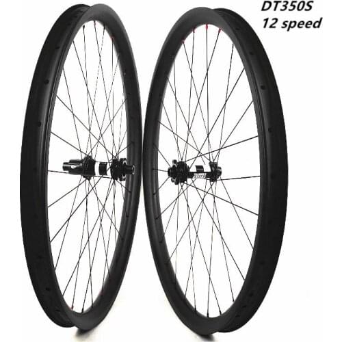 27.5er carbon mtb disc wheels 27.4x23mm Asymmetry tubeless bicycle wheelset DT350S 110x15 148x12 boost disc mtb wheels 12 speed