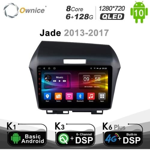 6G+128G Ownice Car DVD Player Autoradio Android 10.0 GPS Navigation for Honda Jade 2013 - 2017 DSP Optical headunit 1280*720