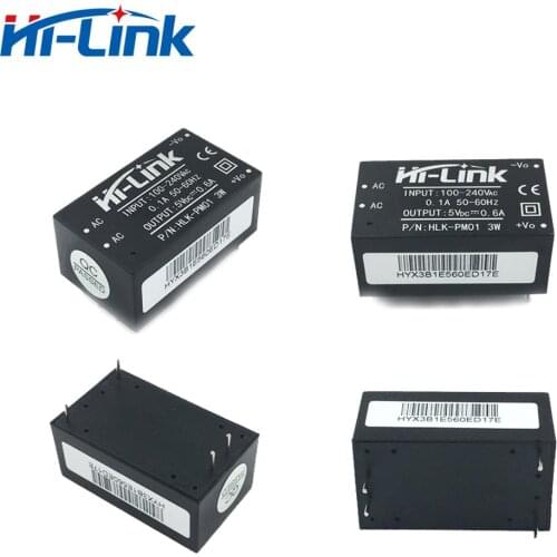 Free Shipping 4PCS Hot Sale HLK-PM01 5V 3W Stable Switching AC DC Power Module Converter 220V