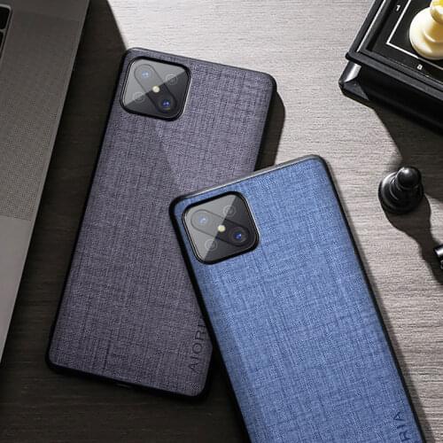 Fabric Silicone Case For Oppo Reno4 Z 5G A92S Soft TPU Bumper Back Cover Coque for oppo reno 4z 5g phone case funda