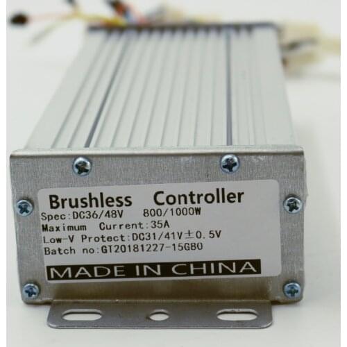 GREENTIME 15 Mosfets 48V 800W/1000W Dual mode Sensor/Sensorless Brushless DC Motor Controller