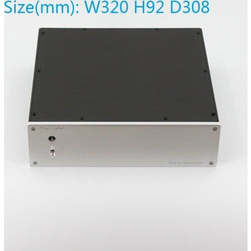 Size W320 H92 D308 DIY Aluminum Chassis Amplifier Case Preamp Enclosure DAC Box BZ3209