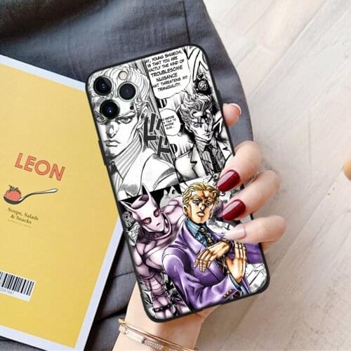 Kira yoshikage jojo anime For iPhone se 6 6s 7 8 plus x xr xs 11 pro max soft silicone phone case cover shell