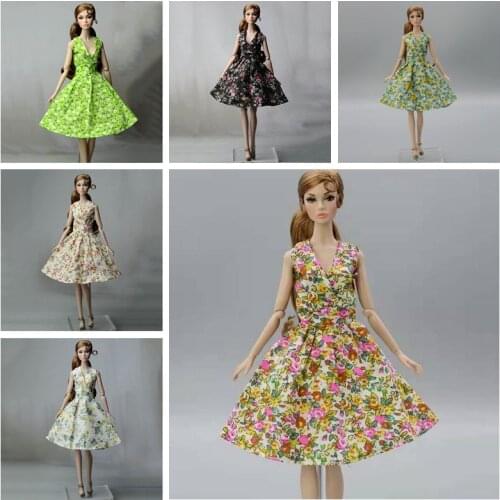 11.5" Doll Clothes Pretty Countryside Floral Dresses For Barbie Clothes Outfits 1/6 BJD Playhouse Accessories Kid Toys Girl Gift