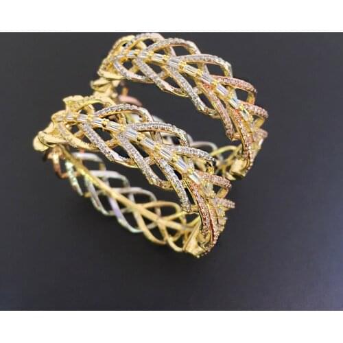 Vanifin Fashion Jewelry Hollow Leaf Micro inlay Party Earrings Anniversary Banquet Daily Best Gift