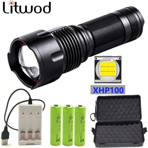 Xhp90.2 9-core High Quality Led Flashlight 18650 26650 AA Battery Torch XHP50 XM-L2 U3 T6 Zoomable Aluminum Alloy Lantern