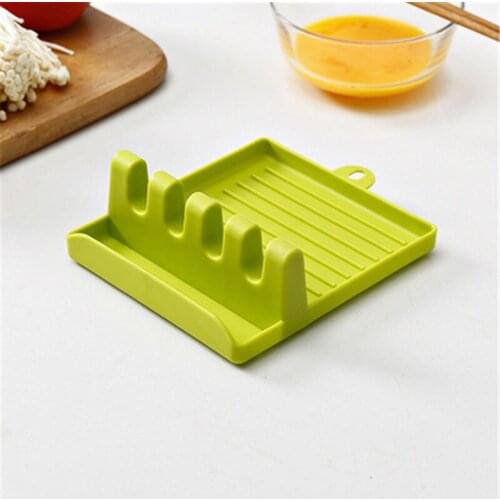 1pcs Plastic Organizer Kitchen Tabletop Anti-fouling Spoon Chopsticks Holder Cooking Tool Non-slip Heat-insulating Accessories