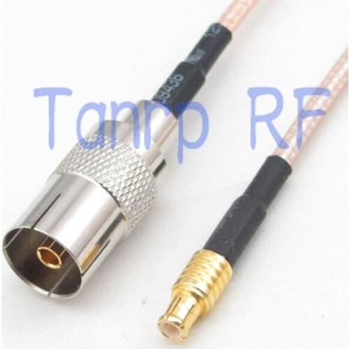 12in TV female jack to MCX male plug RF adapter connector 30CM Pigtail coaxial jumper extension cord cable RG316