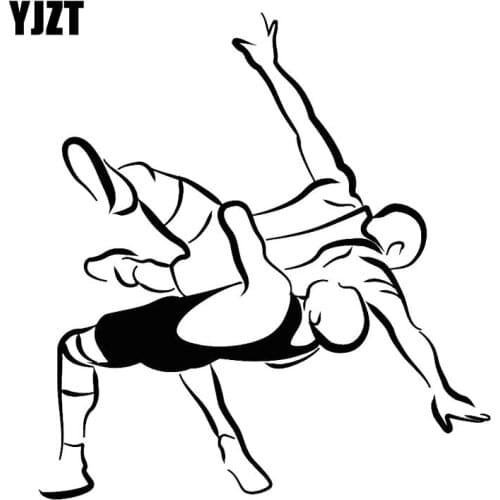 15.9CM*17CM Martial Arts Fighter Boy Fight Fashion Car-Styling Stickers Decals Vinyl