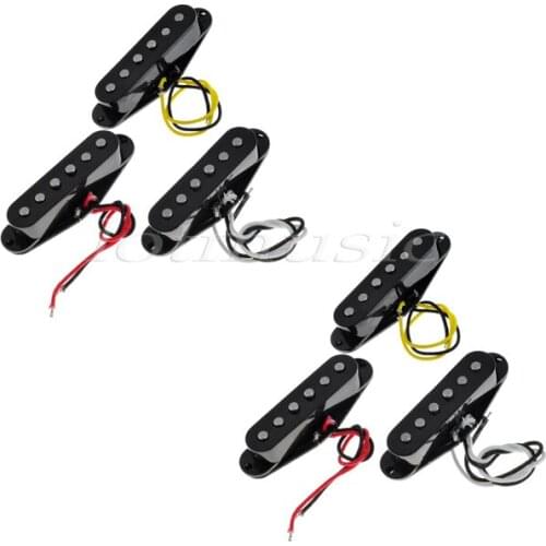 2Sets Black Belcat Alnico V Vintage Single Coil Pickup (ROHS)