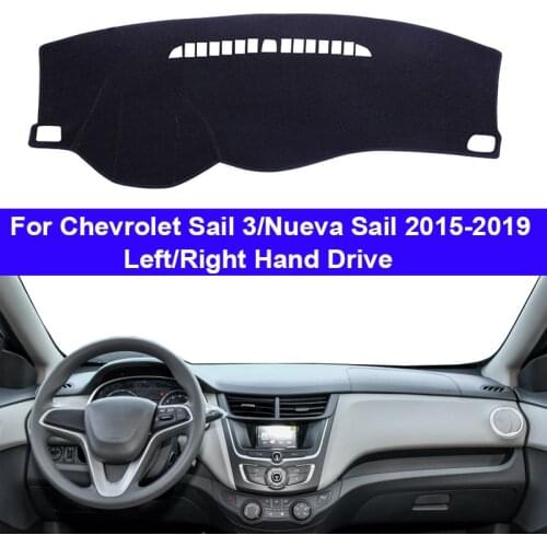 Car Dashboard Cover DashMat Carpet Cape for Chevrolet Chevy Sail 3 Nueva Sail 2015 - 2019 Protector Rug Anti-UV Block Sun Ray