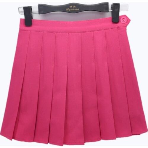 Korean Students Class Uniforms Skirt for Girl High Waist Mini Skirt Japanese Cute Cosplay School uniform Solid Pleated Skirt
