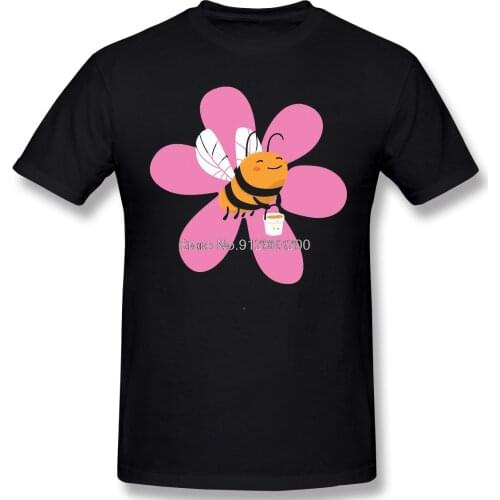 Cute Wholesome Bee Funny Humor Animal New Arrival TShirt Smile Flowers Oversize Shirt For Men T-Shirt