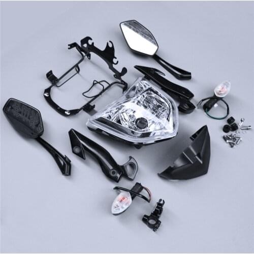 Fit For Yamaha FZ1 N 2006 2007 2008 2009 Headlight Set Assembly Mirror Mount Bracket Turn Light Speedometer