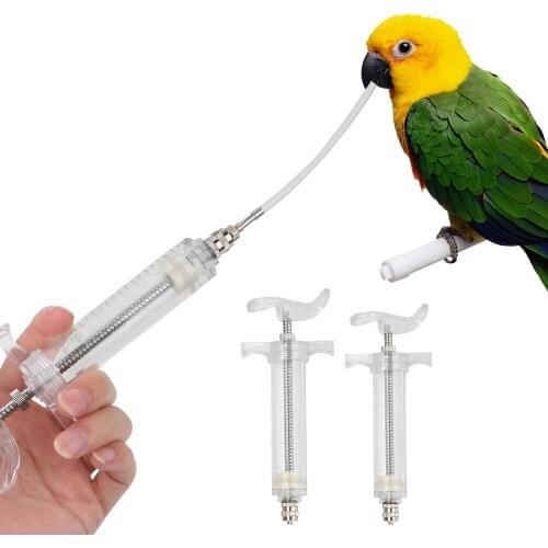 Pet Feeding Bird Supplies Baby Bird Feeder Parrot Feeding Syringe Hand-raised breastfeeder 20ml/50ml Adhustable