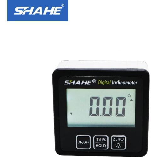 SHAHE Magnetic Digital Inclinometer Level Box Aluminum Alloy Angle Meter Finder Protractor