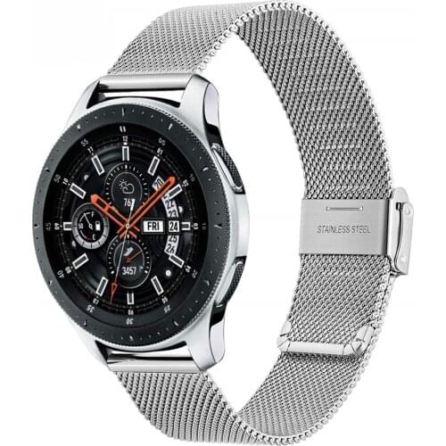 Metal Strap for galaxy watch 46mm/active 2 40mm 44mm band 20mm 22mm Mesh milanese Stainless Steel strap for gear s3 bracelet