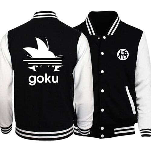 Japanese Anime Draghon Ball Printed Male Jackets Men Fashion Harajuku Coat Bomber Jacket Fitness Hip Hop Male Baseball Tracksuit