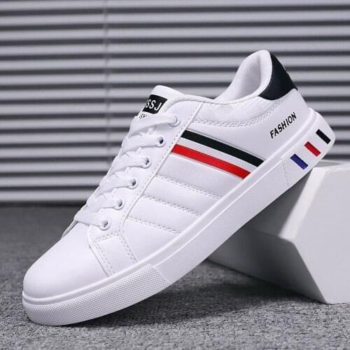 New 2020 Male Fashion Shoes Men Sneakers Low top Soft Comfortable Mens Casual White Shoes Male Brand White Footwear
