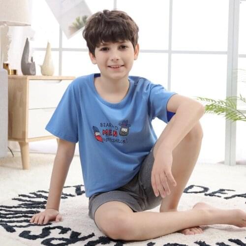 New Kids Pajamas Set Children Sleepwear Pijamas Infantil Clothes For Girls Boys Nightwear Baby Pyjamas Kids Summer Short Pajamas