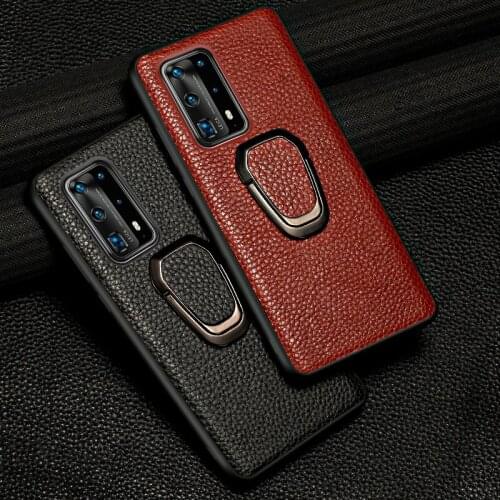 Original Litchi Grain Leather case for huawei P40 Pro P30 P40 Lite P20 Y8P Mate 20 Magnetic Cover for Honor 8A 20 Pro 10 10i 9X