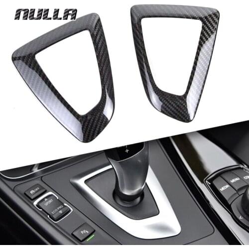 NULLA Carbon Fiber Gear Shift Panel Cover Trim Surround Frame for BMW 1 2 3 4 Series F20 F21 F22 F23 F30 F32 F33 F36 RHD LHD