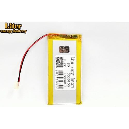 Size 5050100 3.7V 4000mah Lithium polymer Rechargeable Battery with Protection Board For MP4 MP5 PDA Tablet PCs Digital Products