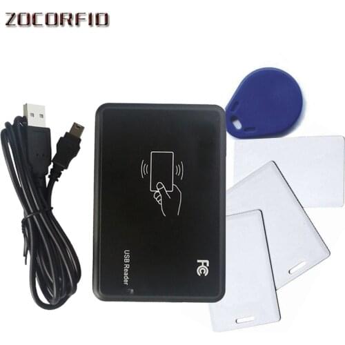RFID Copier 125KHz EM4100 Cloner Writer Duplicator Programmer Reader + 5 Pcs EM4305 T5577 Rewritable ID Keyfobs Tags Card