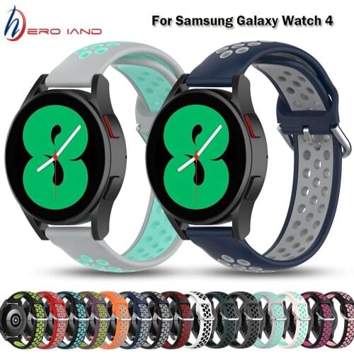 Sport Strap for Samsung Galaxy Watch 4 40/44mm & Classic 42/46mm Silicone Watchband Bracelet 20MM Band Smart Watch Wristband