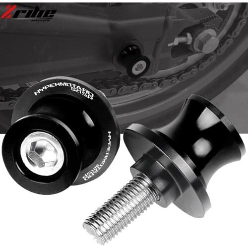 For DUCATI HYPERMOTARD 821 SP HYPERMOTARD821SP 2013 2014 2015 6MM 8MM 10MM Motorcycle CNC Aluminum Swingarm Slider Spools Screws