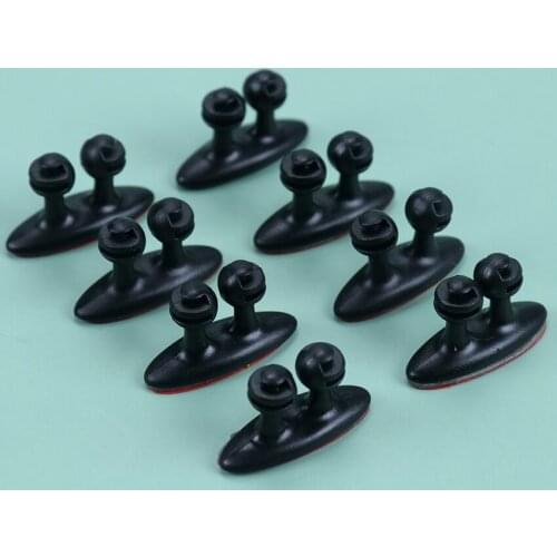 8PCS Car Interior Accessories Mini Adhesive Car Interior Charger Line Clasp Clamp Headphone USB Fixed Wire Clip