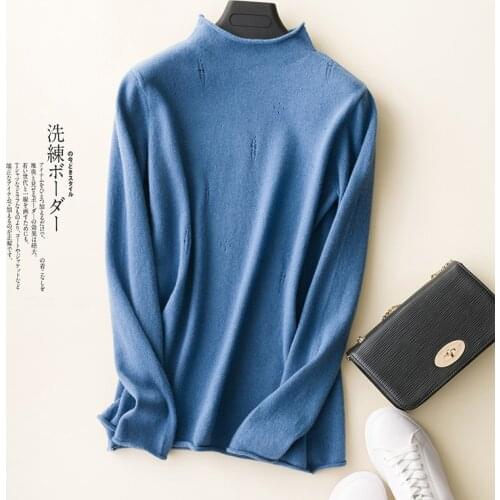 Women Knitwears 100% GOAT Cashmere Knitted Jumpers Hot Sale Oneck Long sleeve Soft Pullovers Female Sweater Solid Color